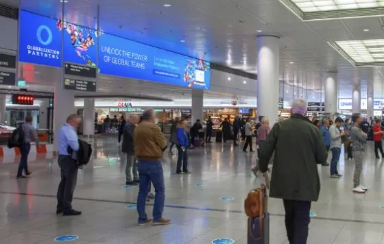 Globalization Partners airport screens
