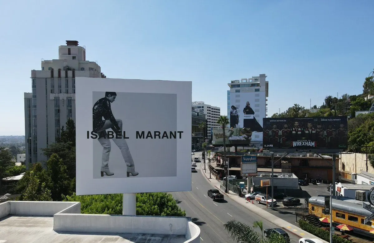 Isabel Marant roadside billboard